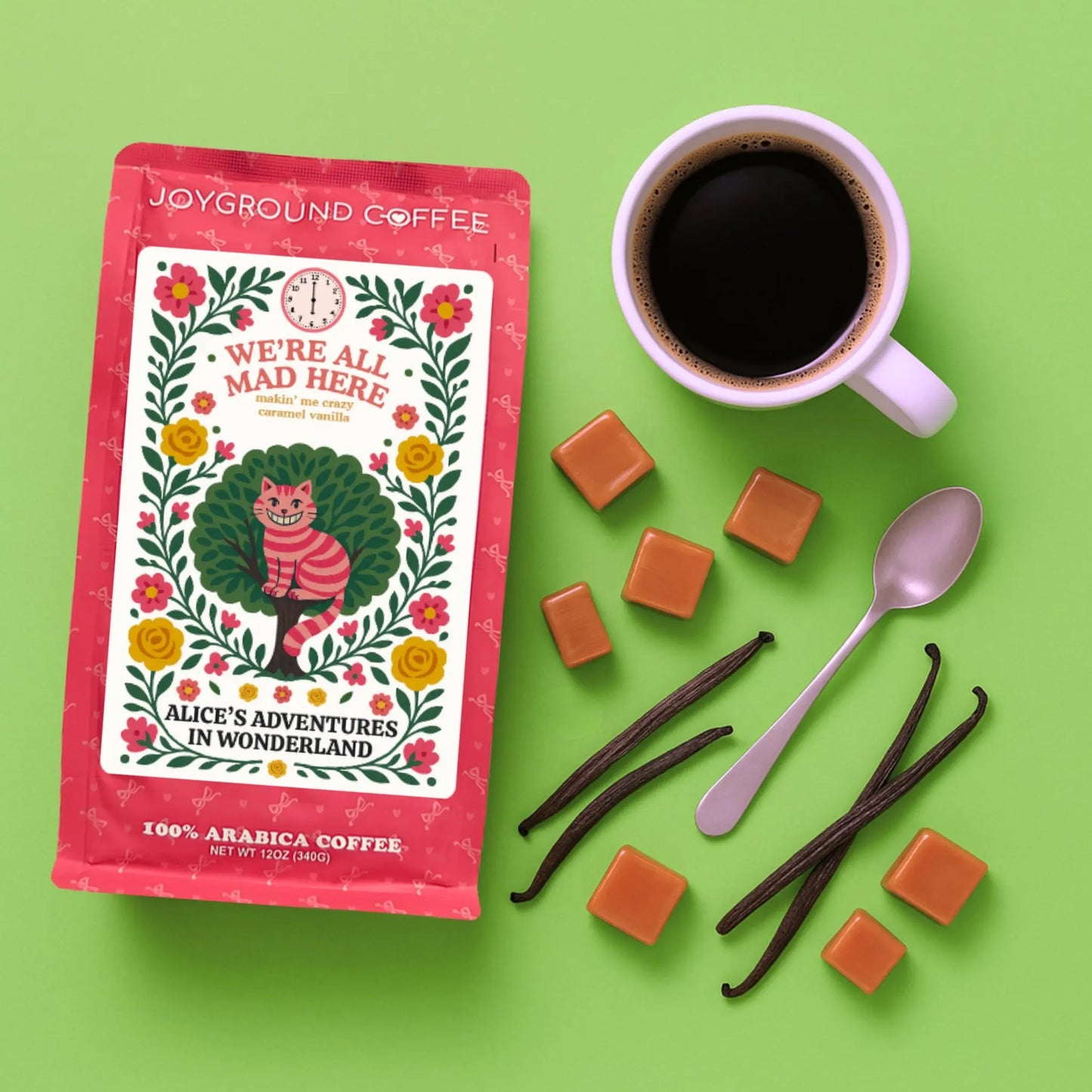 We're All Mad Here Caramel Vanilla Joyground Coffee