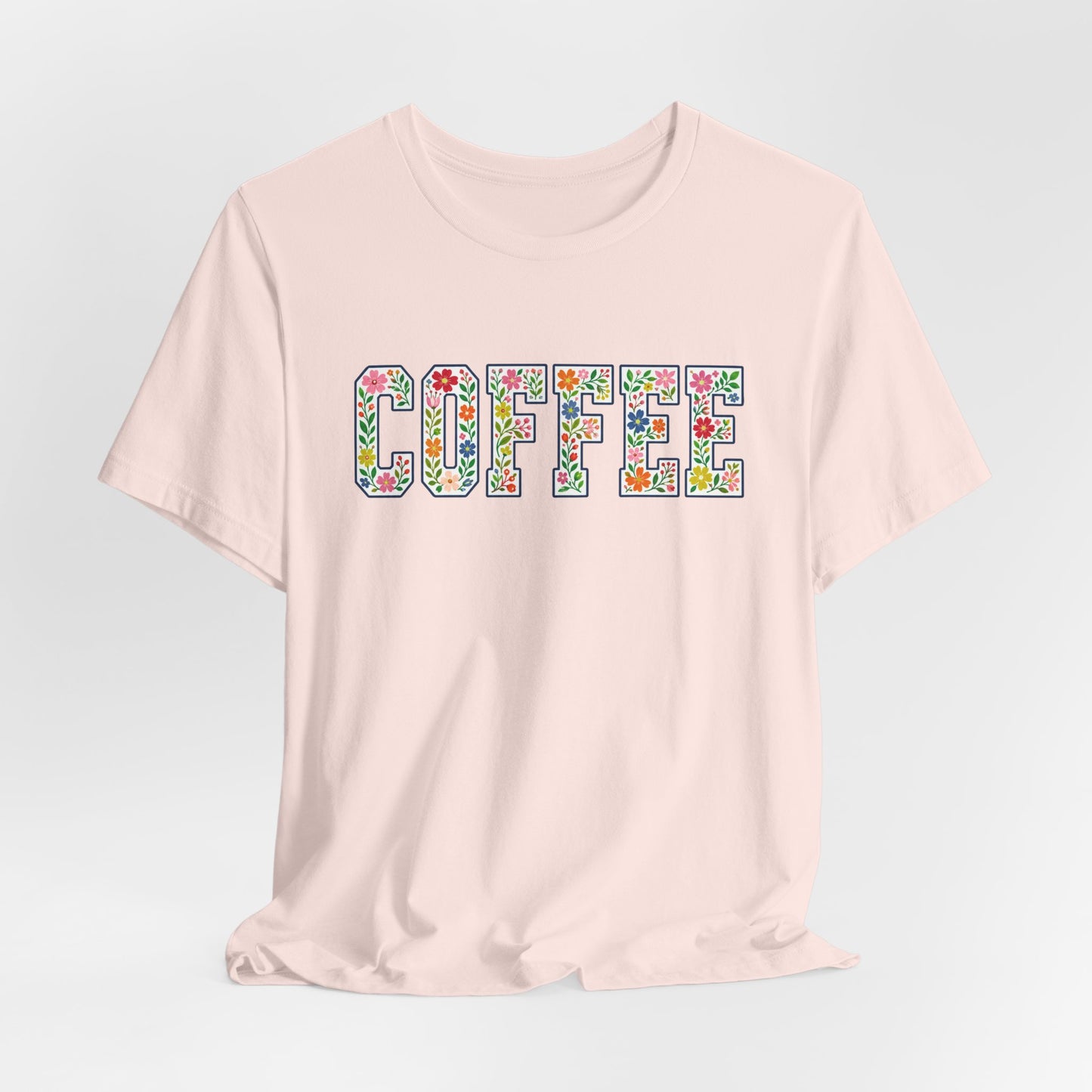 Floral Coffee Letters T-Shirt