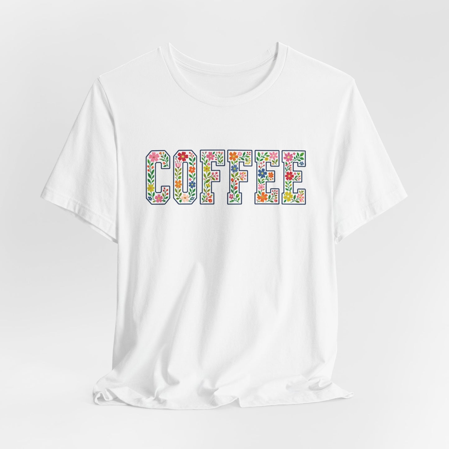 Floral Coffee Letters T-Shirt