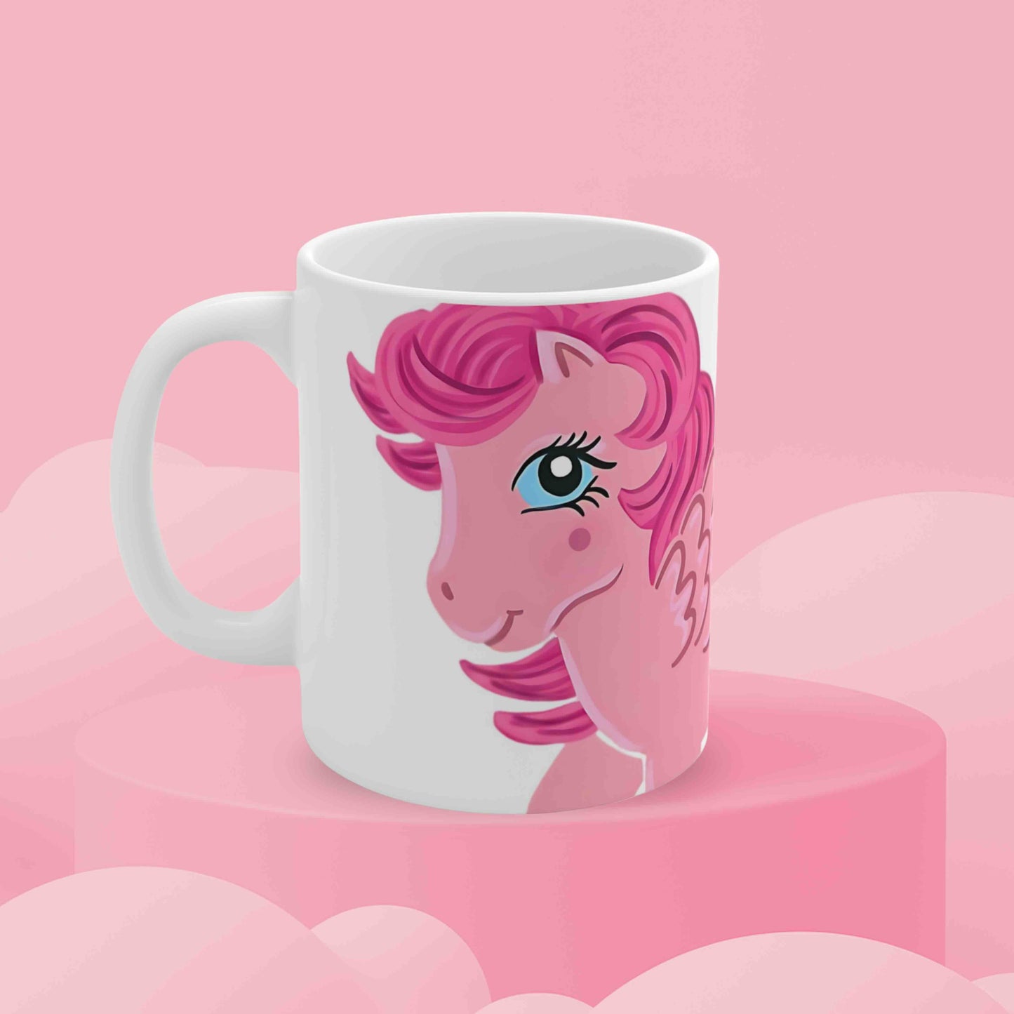 My Little Pony Heart Throb Valentine's Mug on pink background