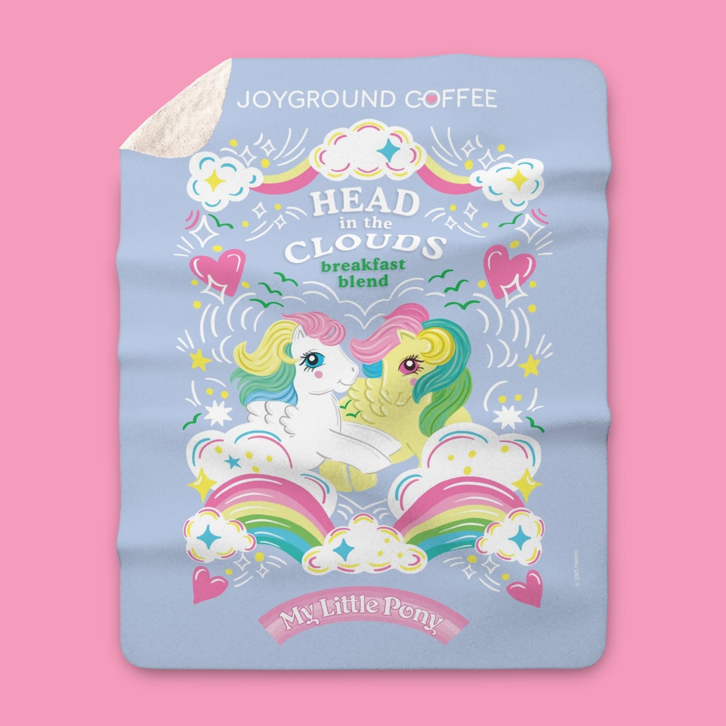 My Little Pony Head in the Clouds Sherpa Fleece Throw Blanket