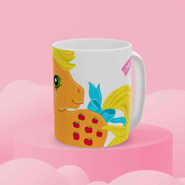 My Little pony G1 Applejack Joyground Coffee mug on pink product display