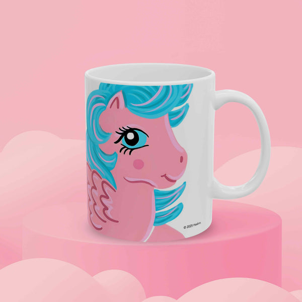 My Little pony G1 Firefly mug from Joyground Coffee on pink product display