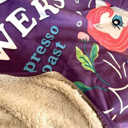 My Little Pony Unicorn Powers Sherpa Fleece Throw Blanket