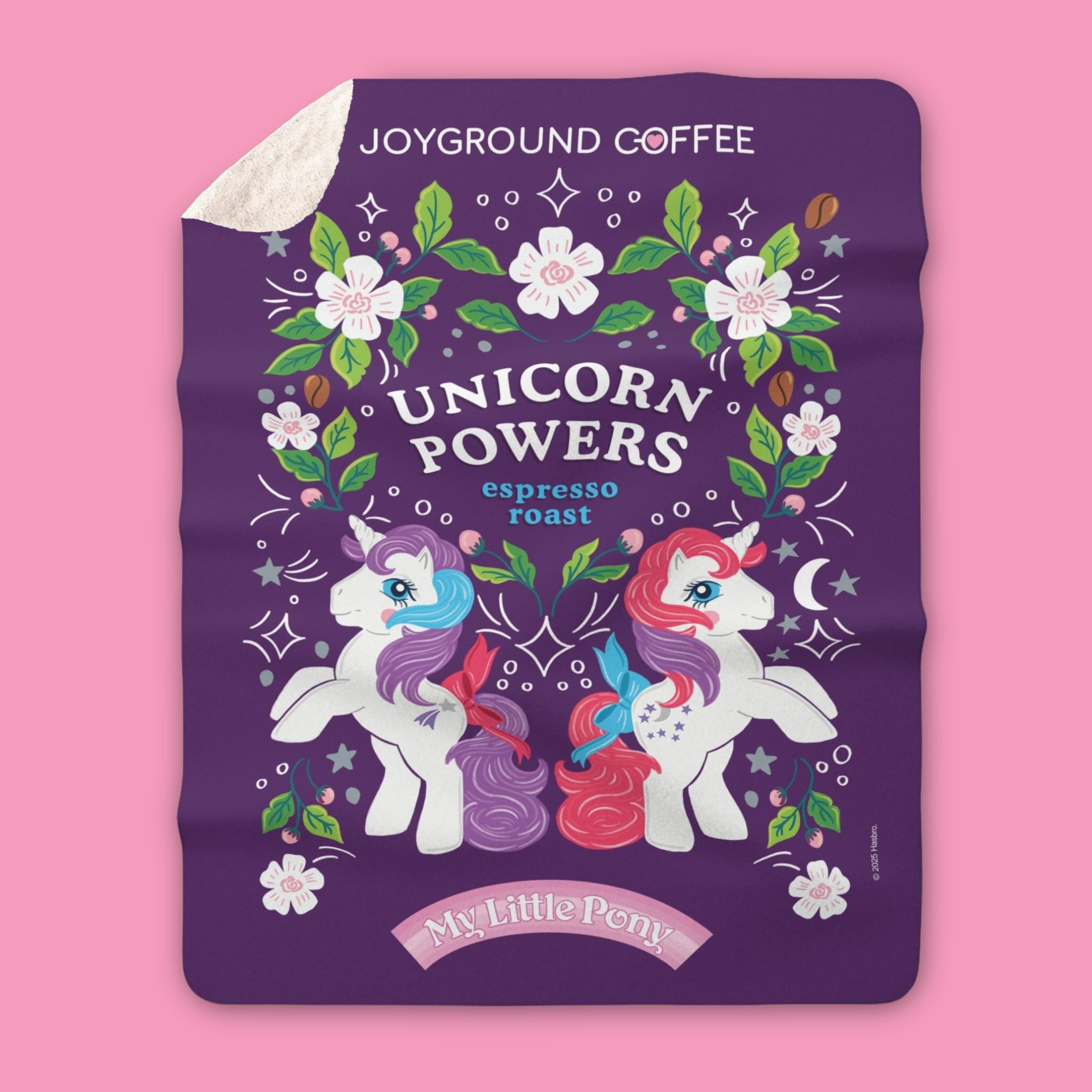 My Little Pony Unicorn Powers Sherpa Fleece Throw Blanket