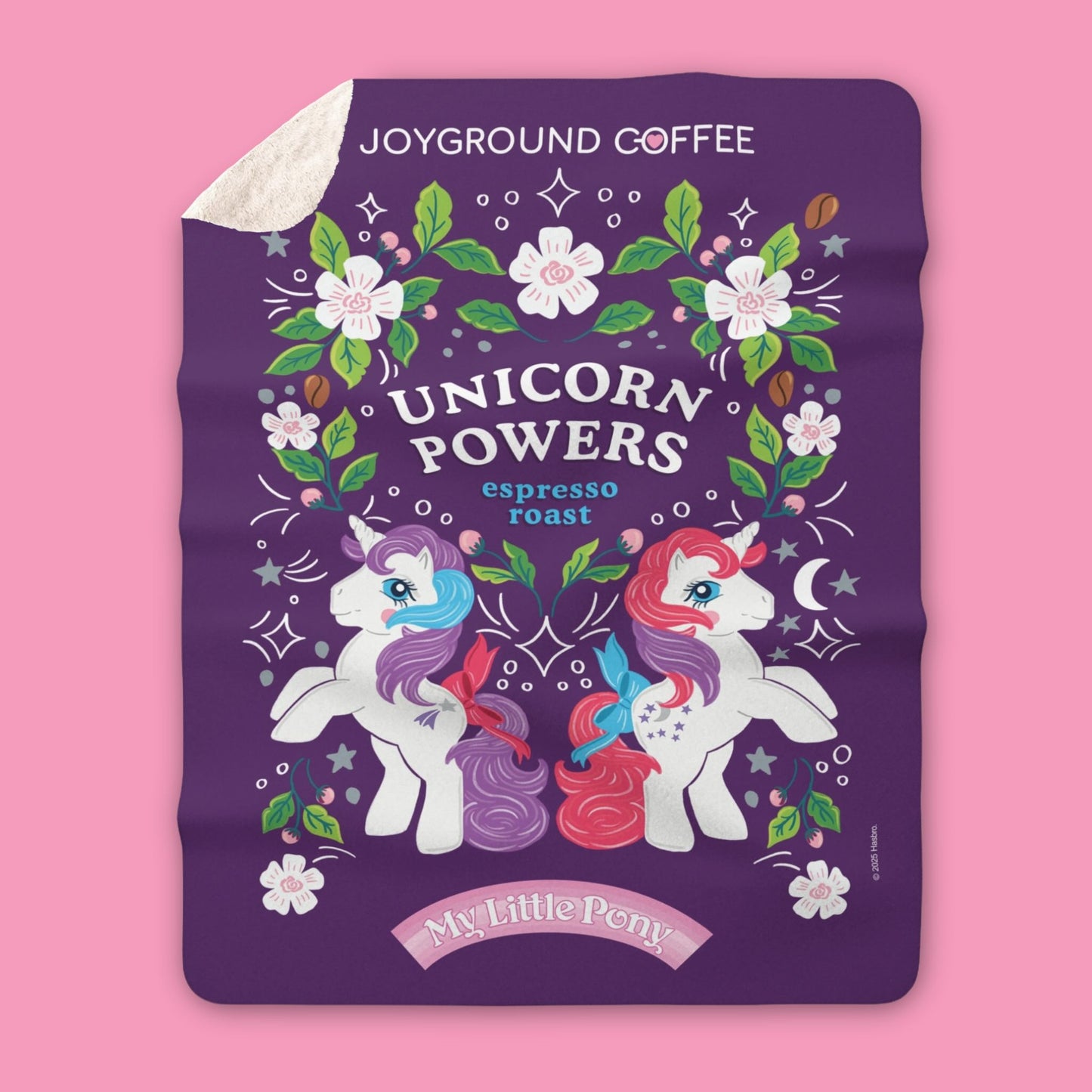 My Little Pony Unicorn Powers Sherpa Fleece Throw Blanket