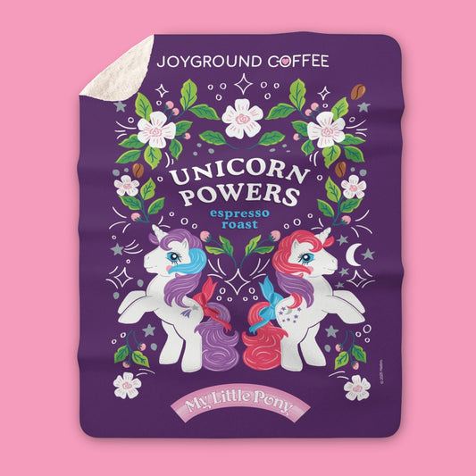 My Little Pony Unicorn Powers Sherpa Fleece Throw Blanket